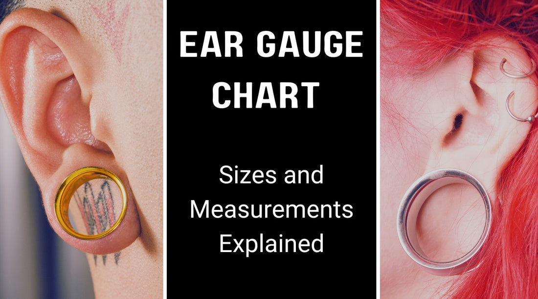 a left and right ear with different size ear tunnels and the title of the blog in the center.