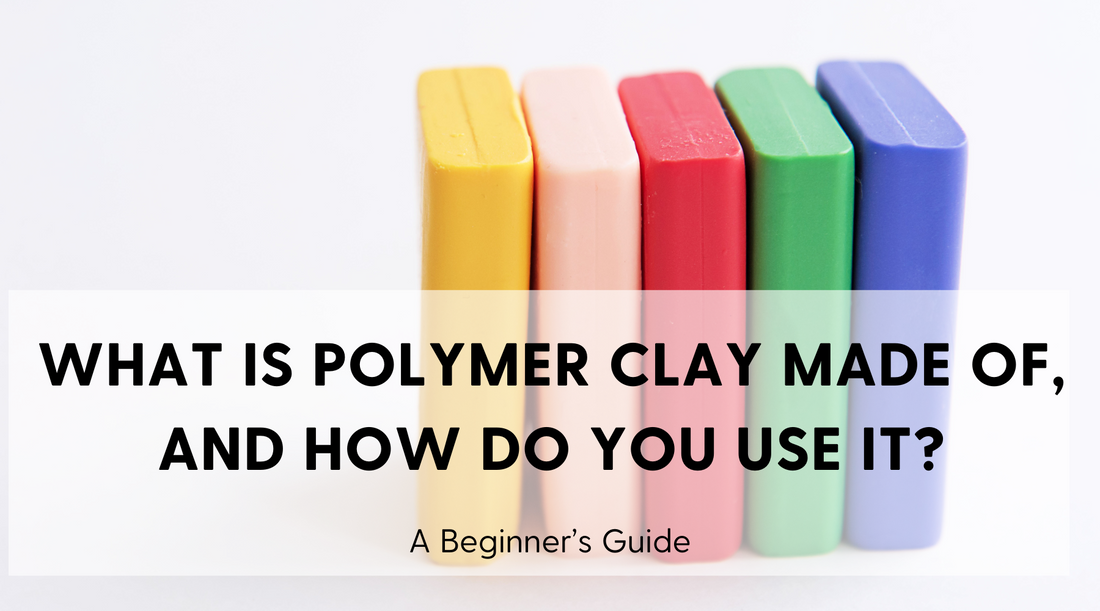 a photo of yellow,pink,red,green and blue clay stacked in a line. Text overlay with the blog's title.