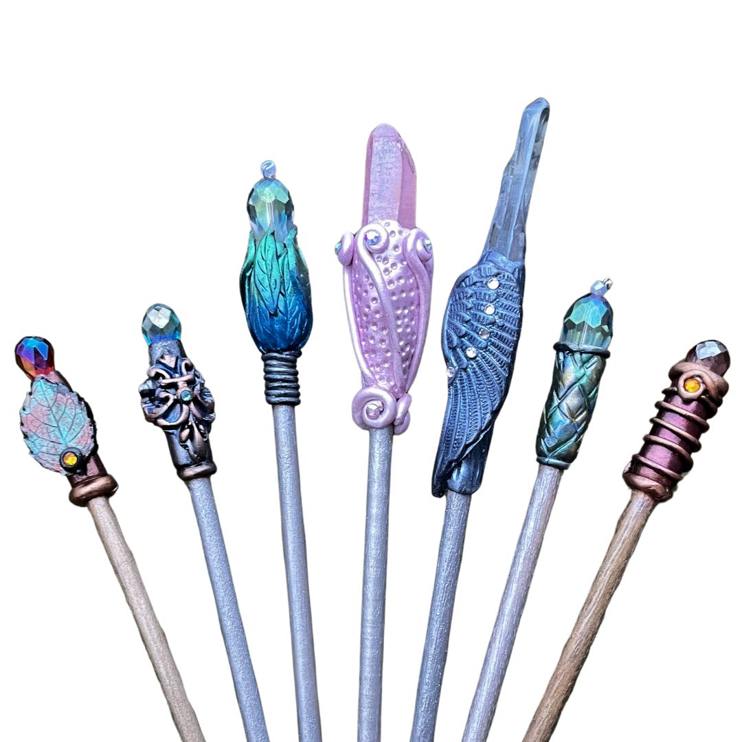 polymer clay hair sticks