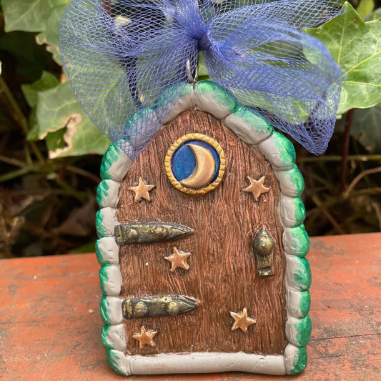 Moon and Stars Fairy Door Ornament
