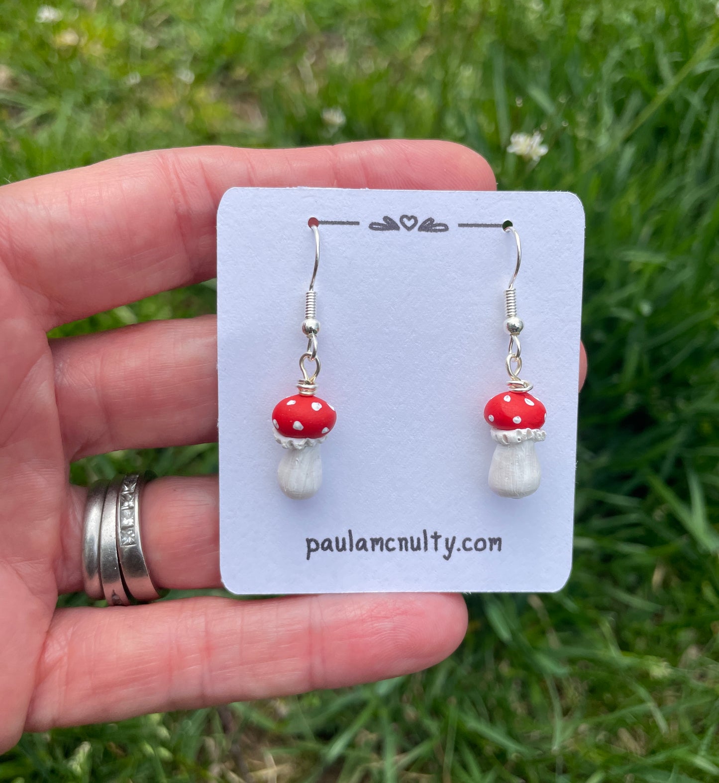 Mini Mushroom Earrings