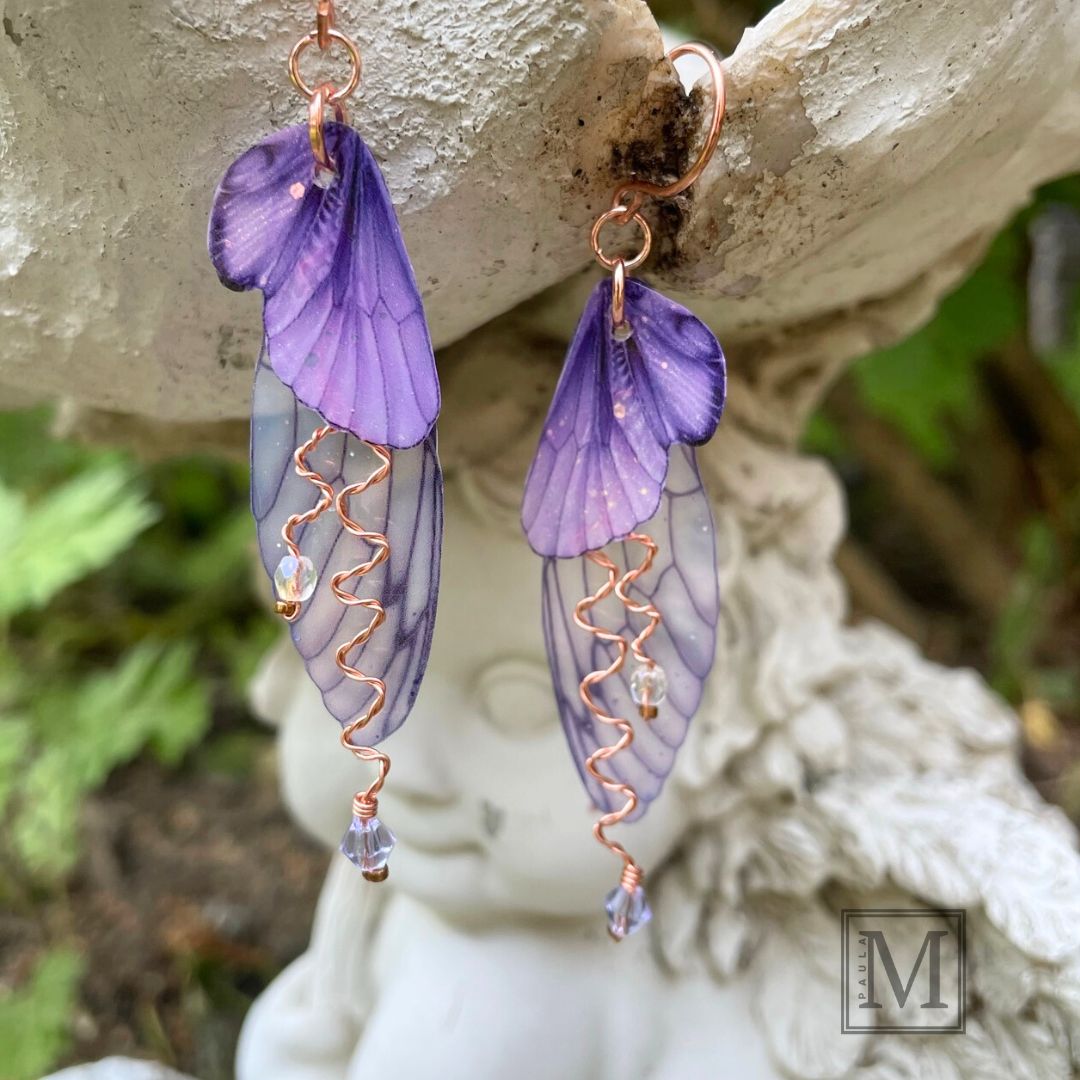 Purple Butterfly Earrings – PAULA MCNULTY DESIGNS
