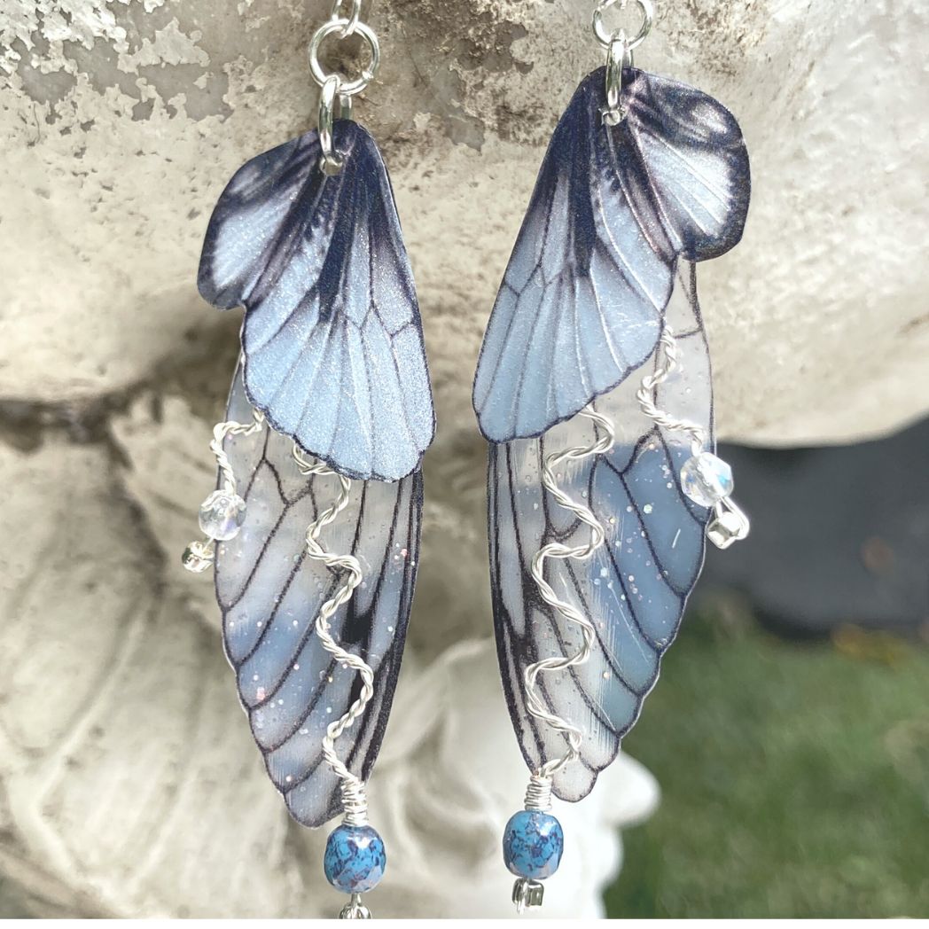 Silver Butterfly Clip-on Earrings