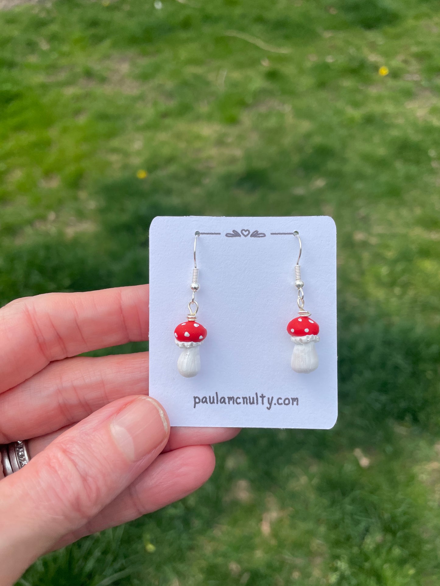Mini Mushroom Earrings