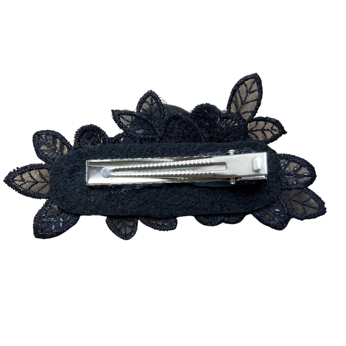 Back of hair whimsigothic hair clip with metal alligtor clip