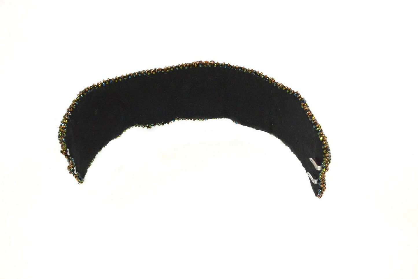 Statement Bead Embroidered Cuff Bracelet