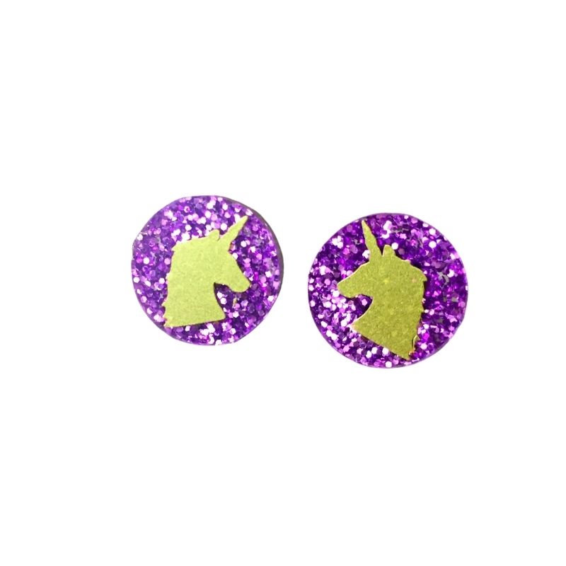 fantasy horse earrings