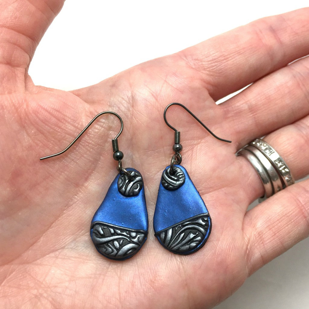 contemporary teardrop earrings
