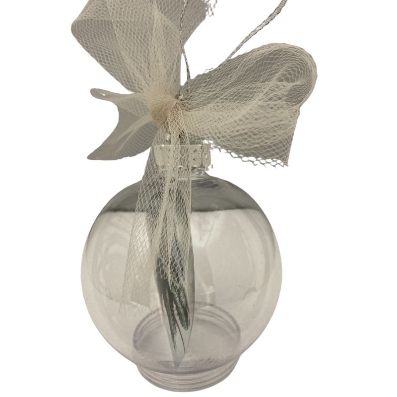 Side view of floating ornament