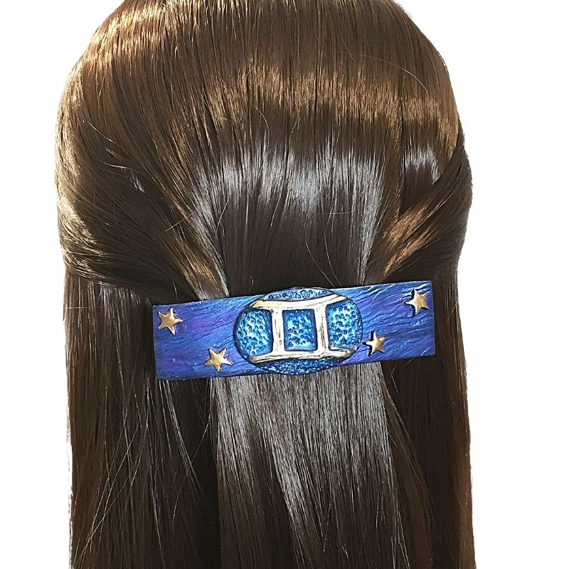 Gemini Woman hair barrette