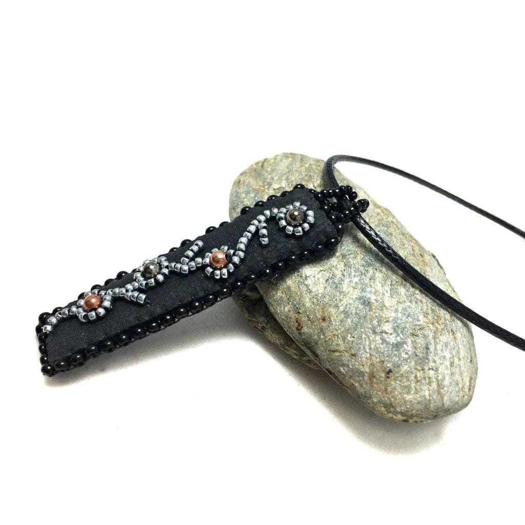Vine Faux Leather Necklace