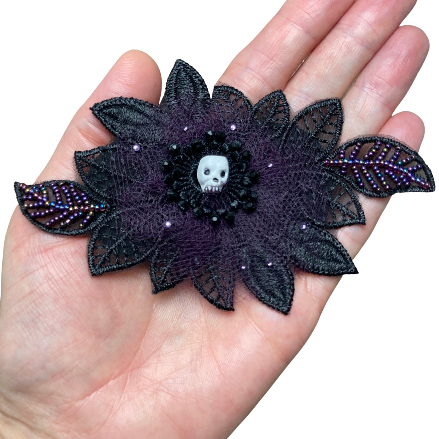 Gothic Skull Fascinator