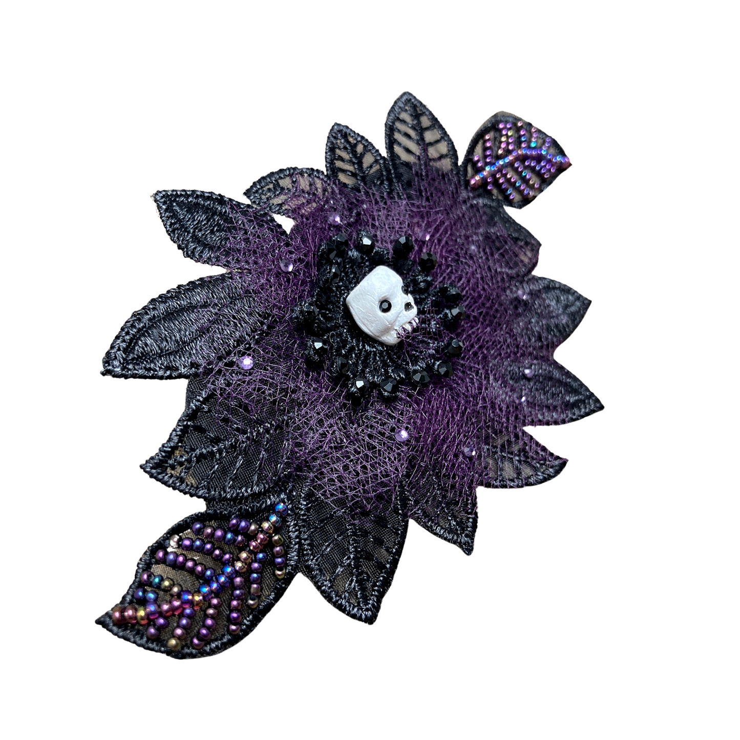 Gothic Skull Fascinator