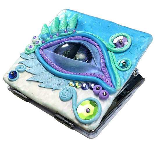 Dragon eye makeup compact mirror