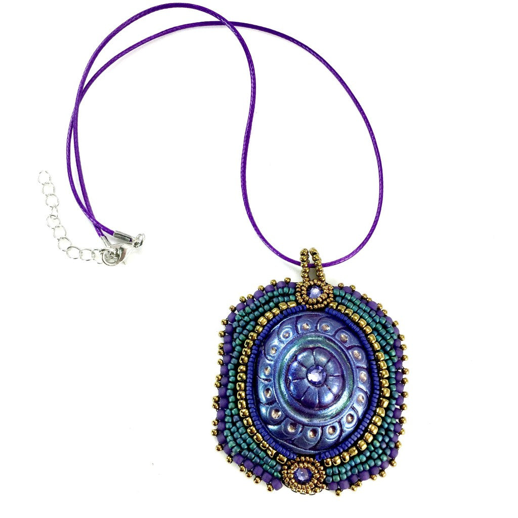 mardi gras beaded necklace