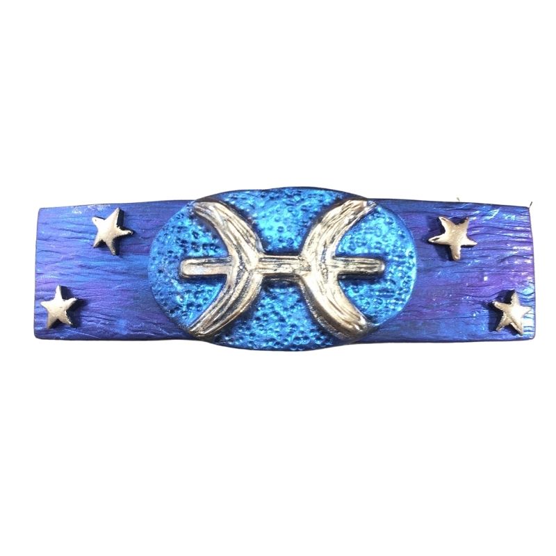 pisces zodiac sign hair clip