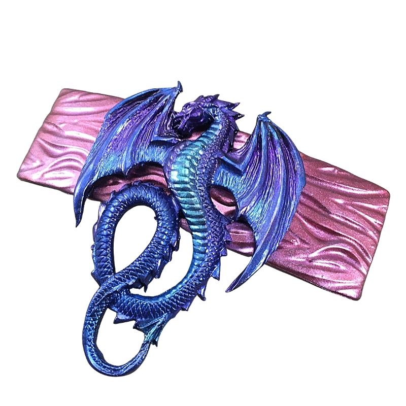 Rainbow dragon hair barrette