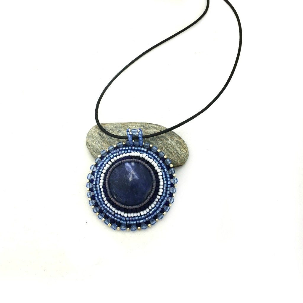 blue gemstone necklace