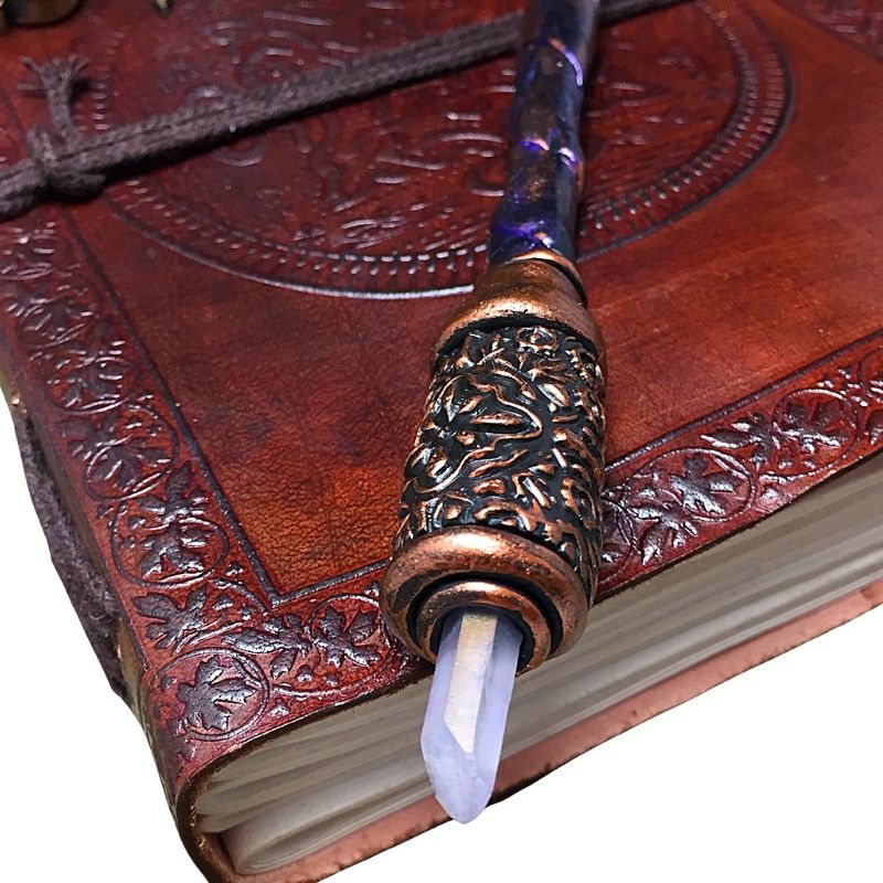 Light Purple crystal wicca wand