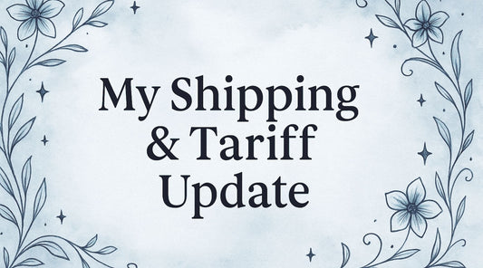 a gray background with black outline flowers with the title of the blog post