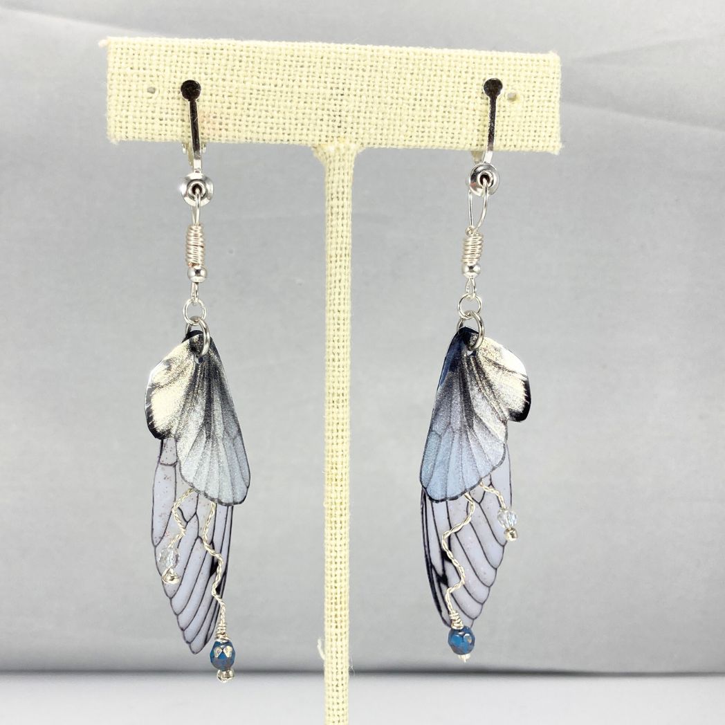 Silver Butterfly Clip-on Earrings