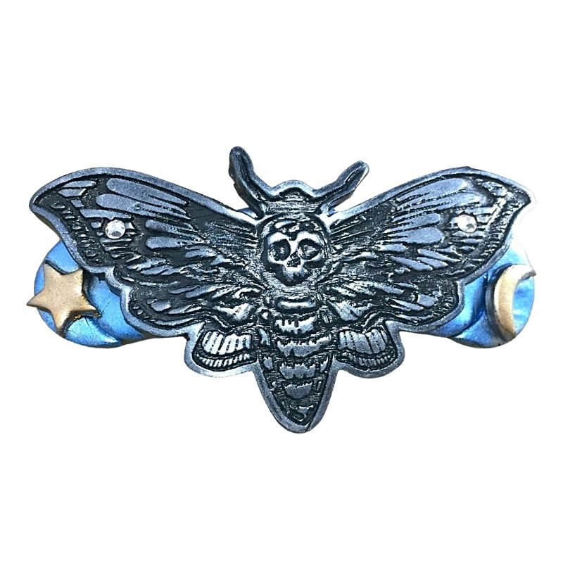 Death's Head Moth Gothic Hair Clip