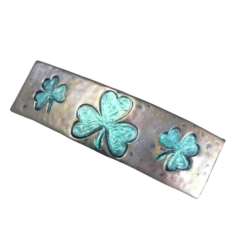 3 leaf clover hair clip