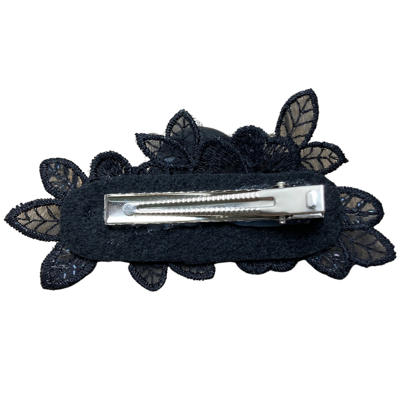 Back of hair whimsigothic hair clip with metal alligtor clip 