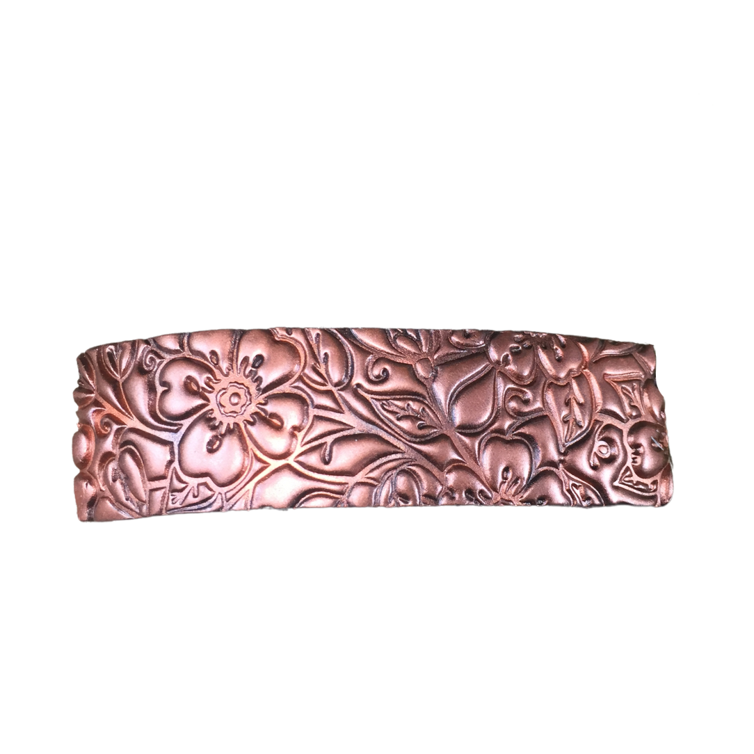 Copper Flower Barrette