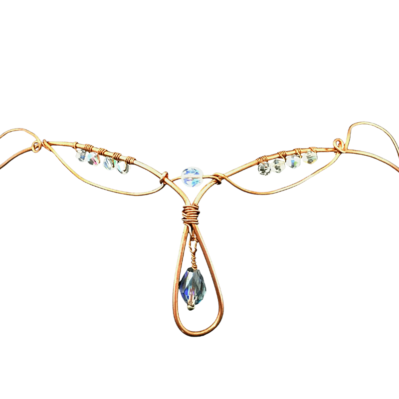 Crystal circlet crown