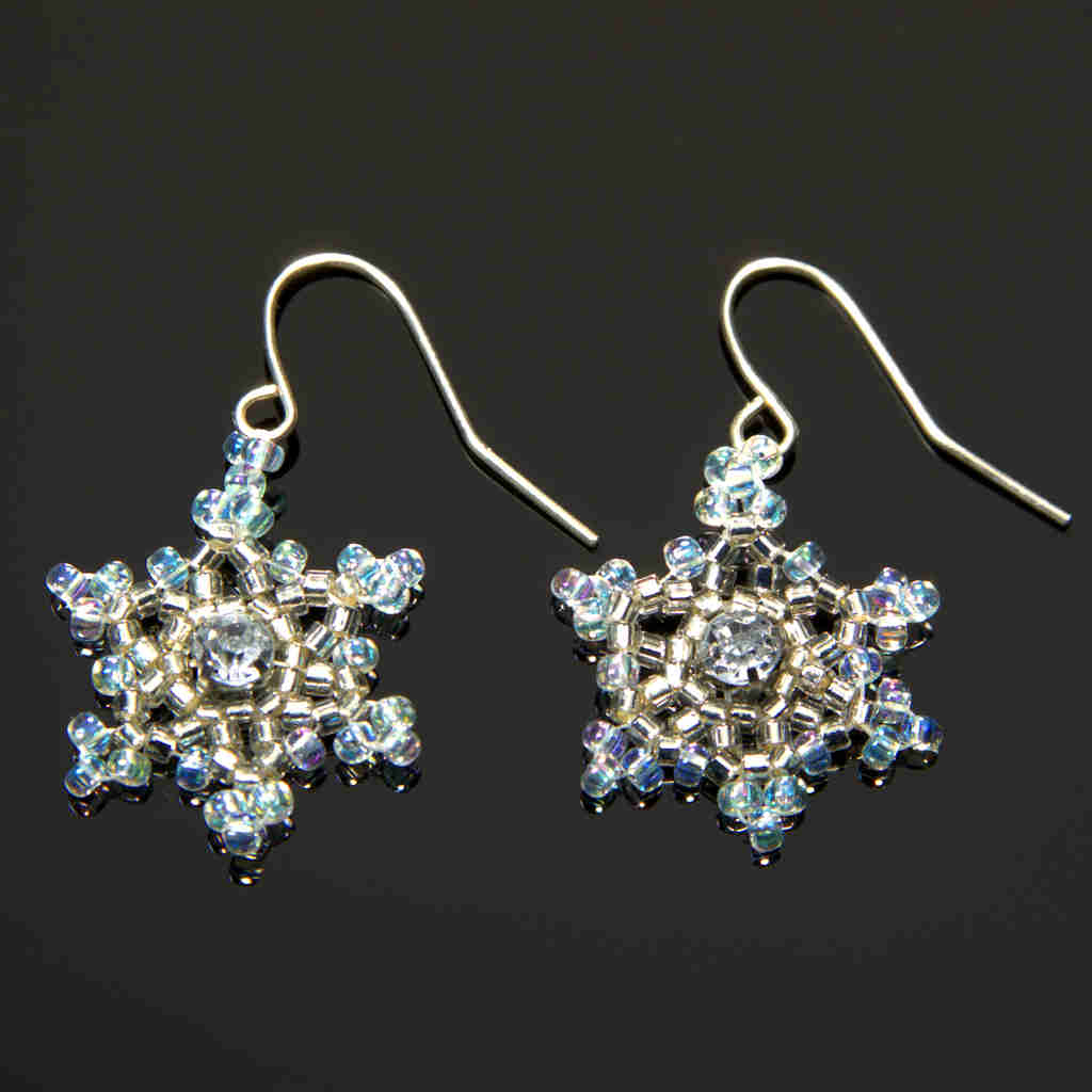 snowflake earrings