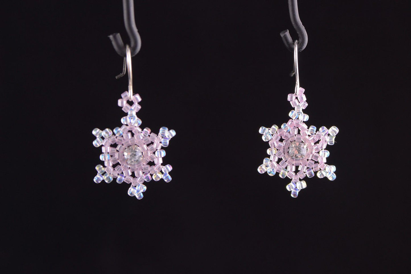 pink snowflakes