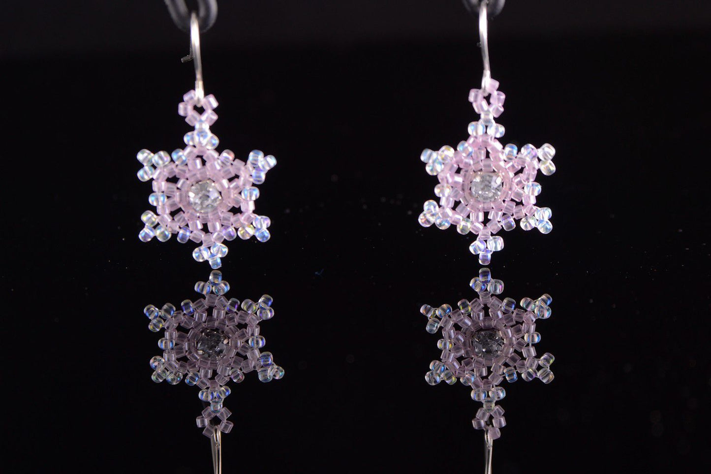 pink snowflakes