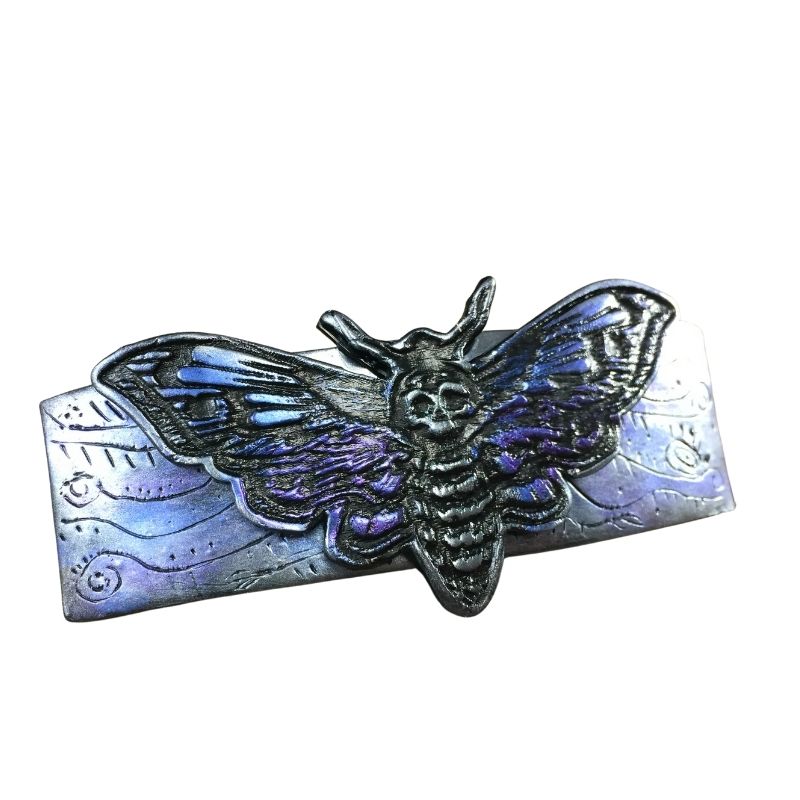 Dead Head moth hair clip