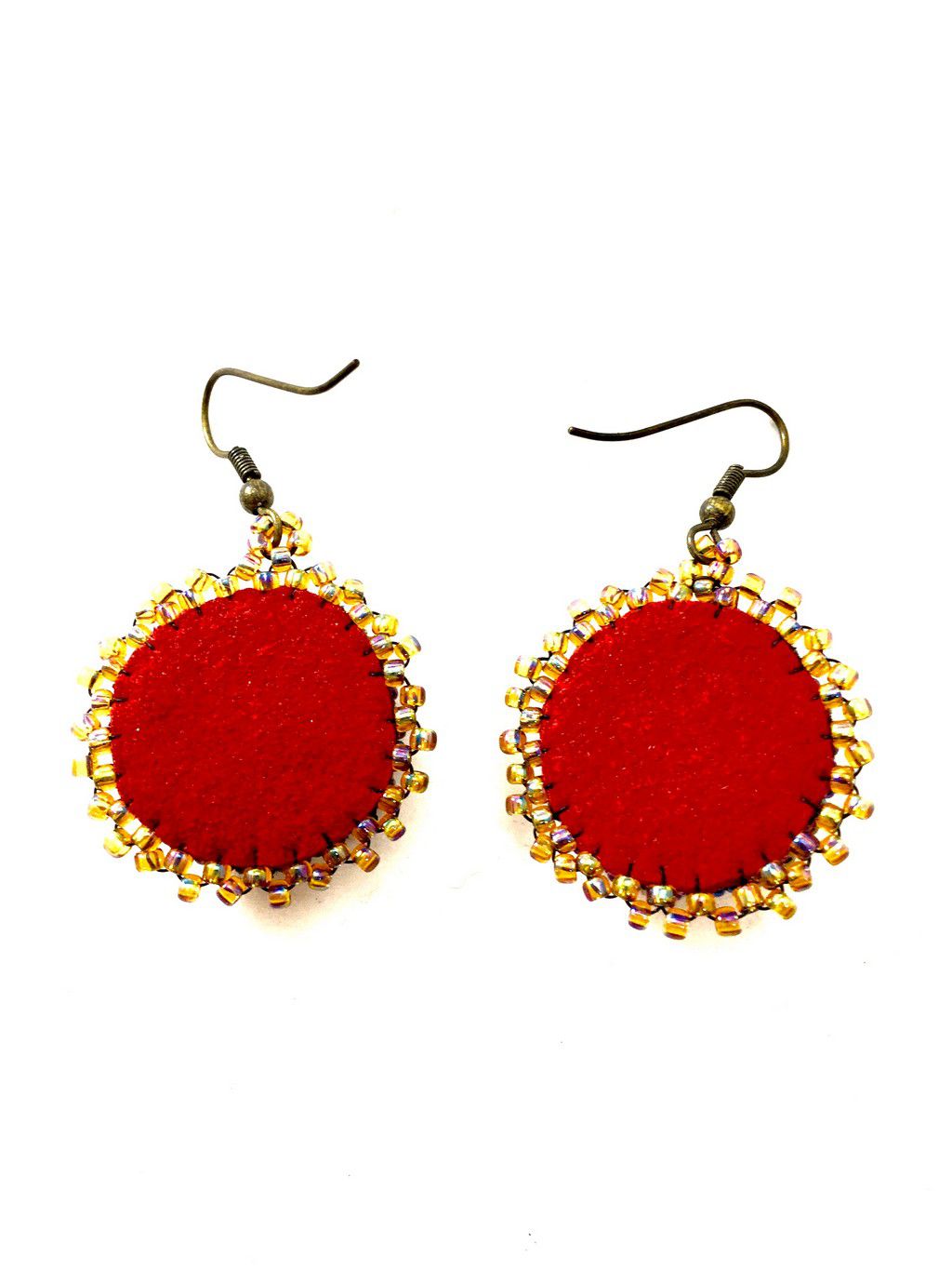 sun earrings back