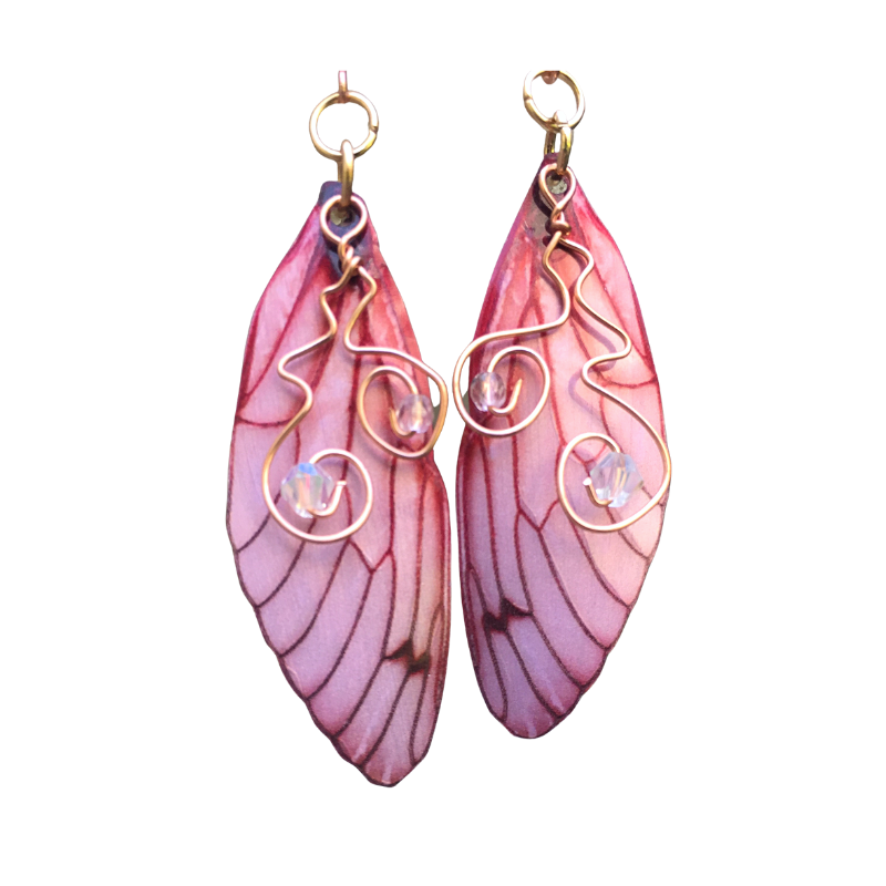 Fantasy Fairy Wing Earrings - 2 Colors