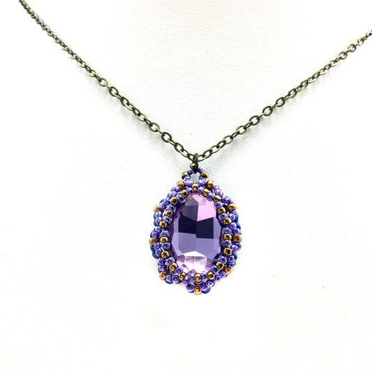 amethyst crystal necklace
