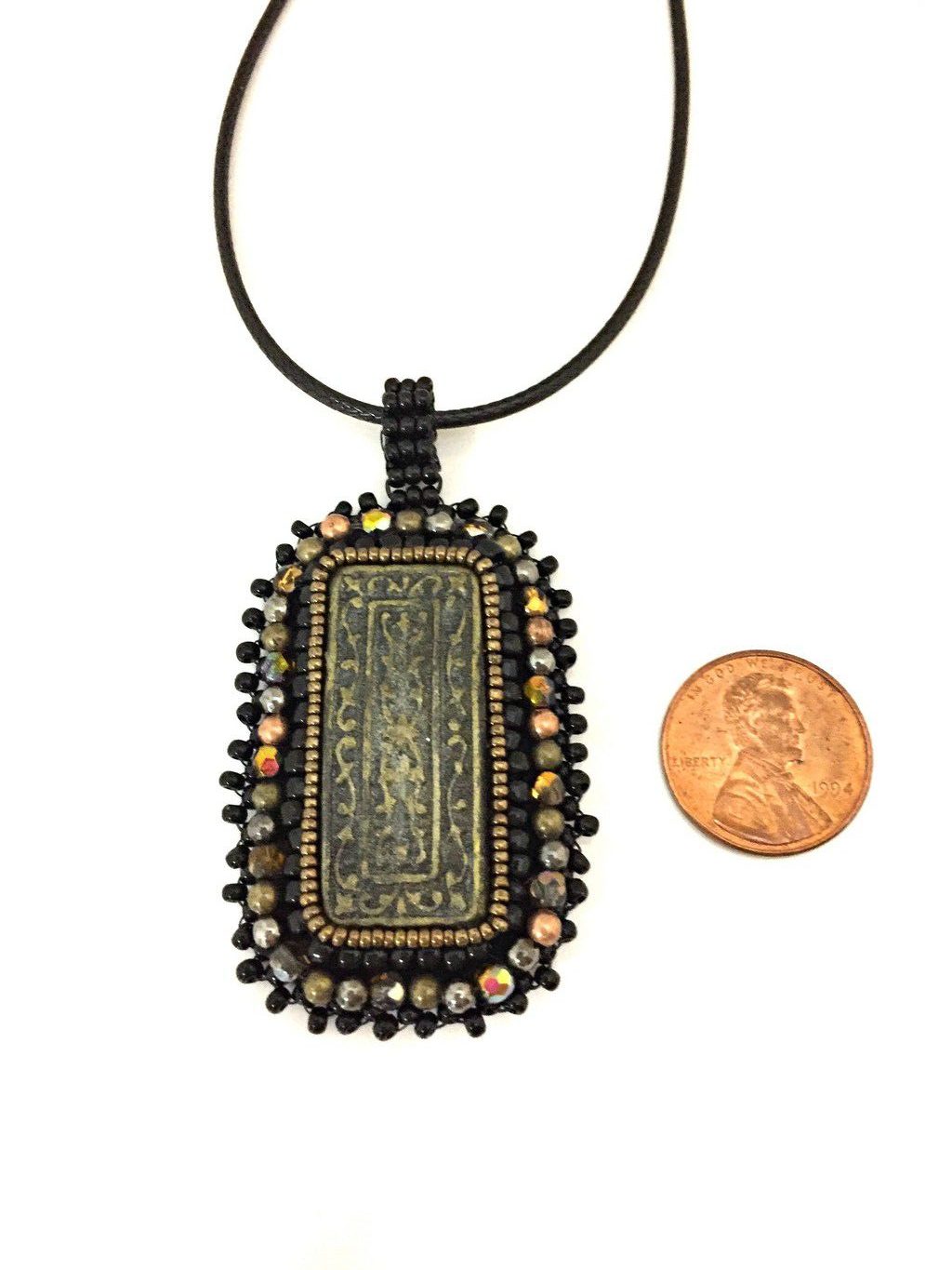 gothic mourning necklace