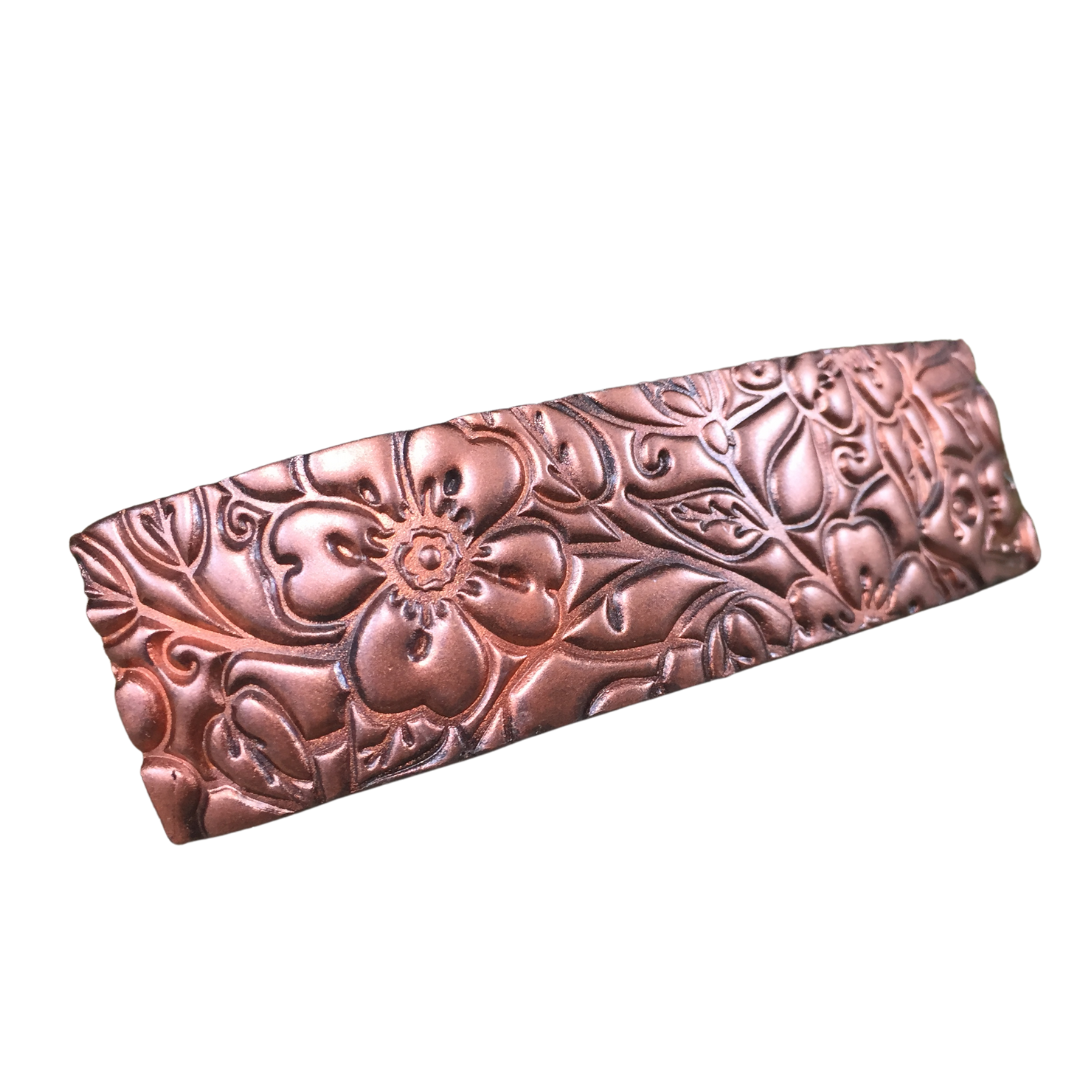 Copper Flower Barrette