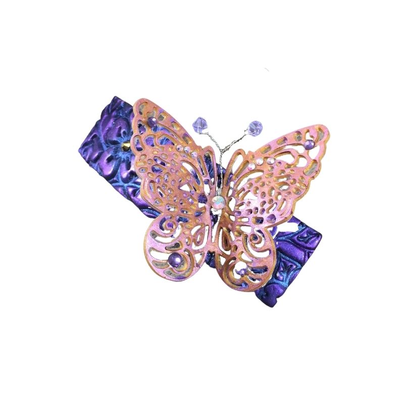 Butterfly cottagecore hair barrette