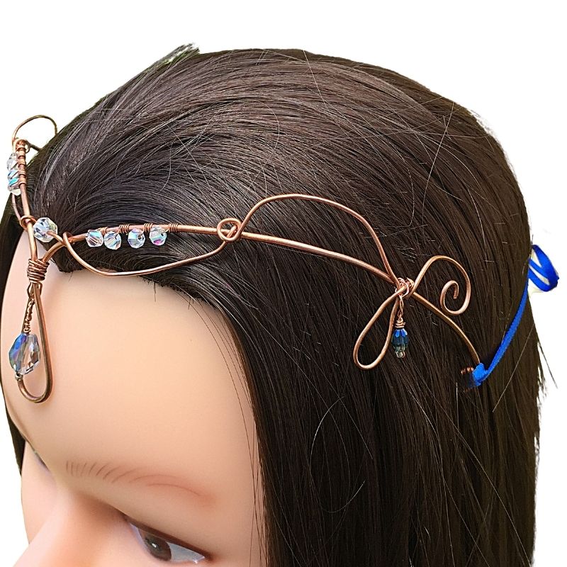 Copper wire elven tiara