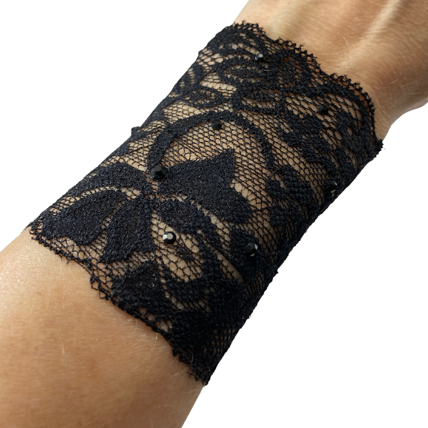 Crystal Black Lace Bracelet