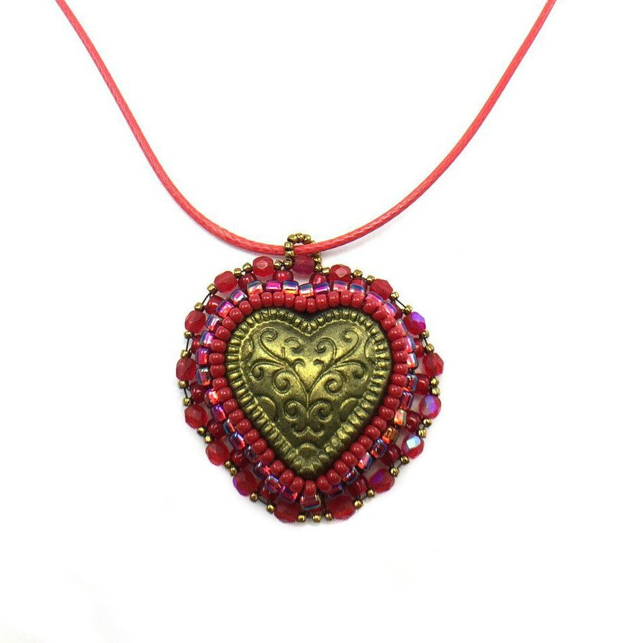 Gold heart necklace