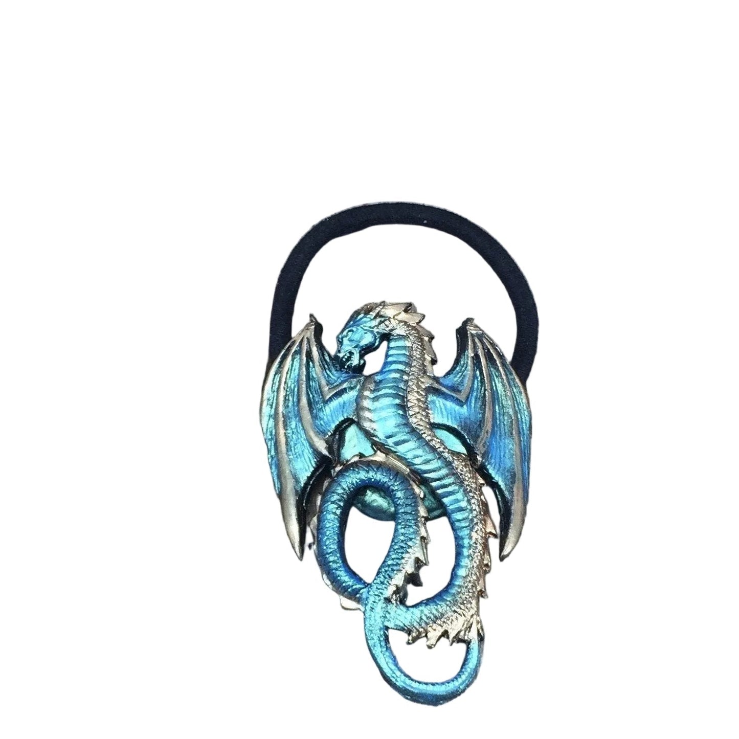 green dragon hair tie laying flat 