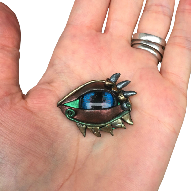 Blue Dragon Eye Pin