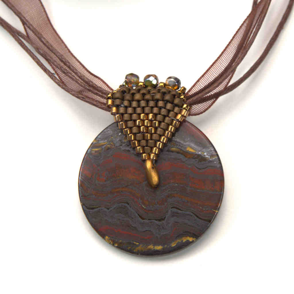 Iron Tiger's Eye Necklace Pendant