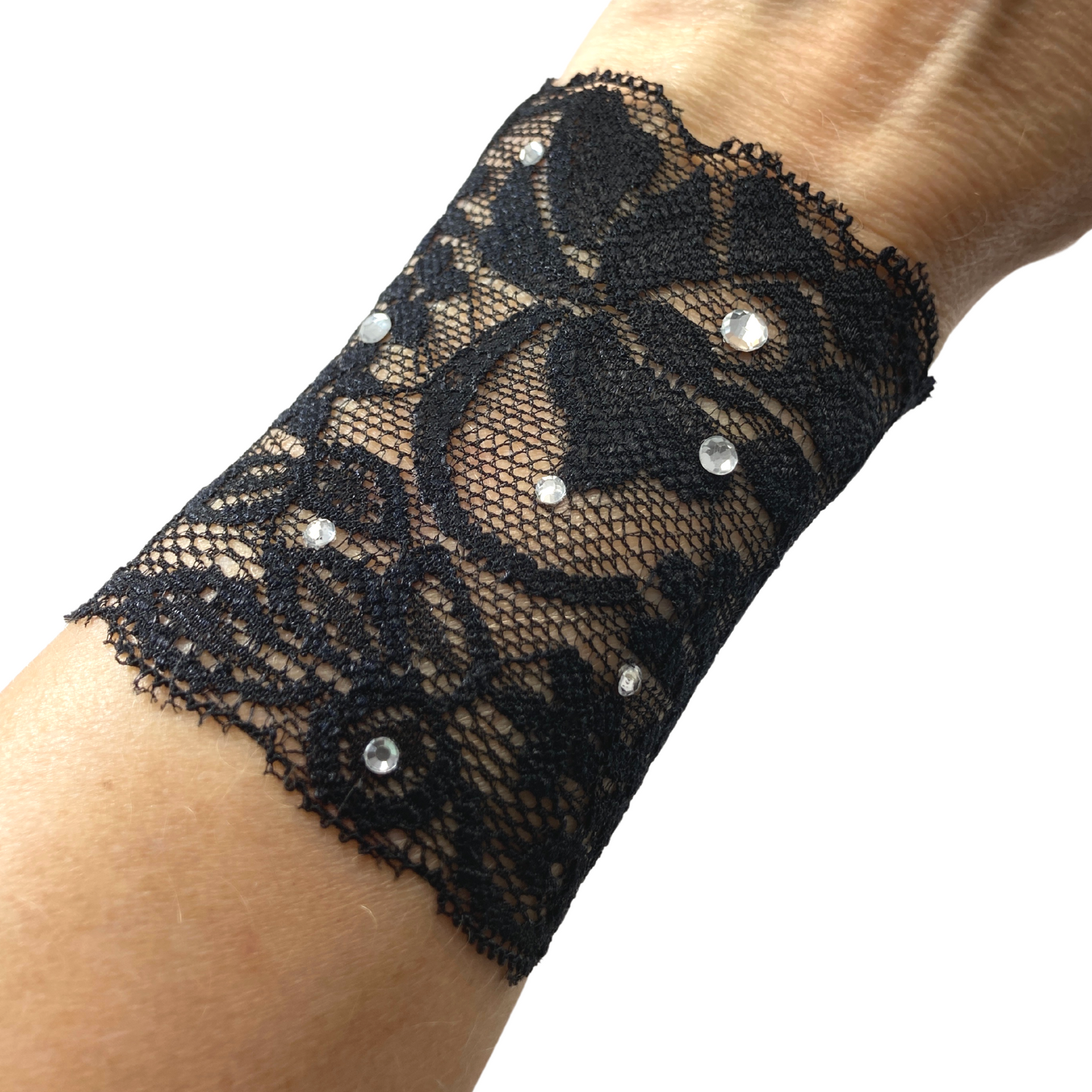 Crystal Black Lace Bracelet