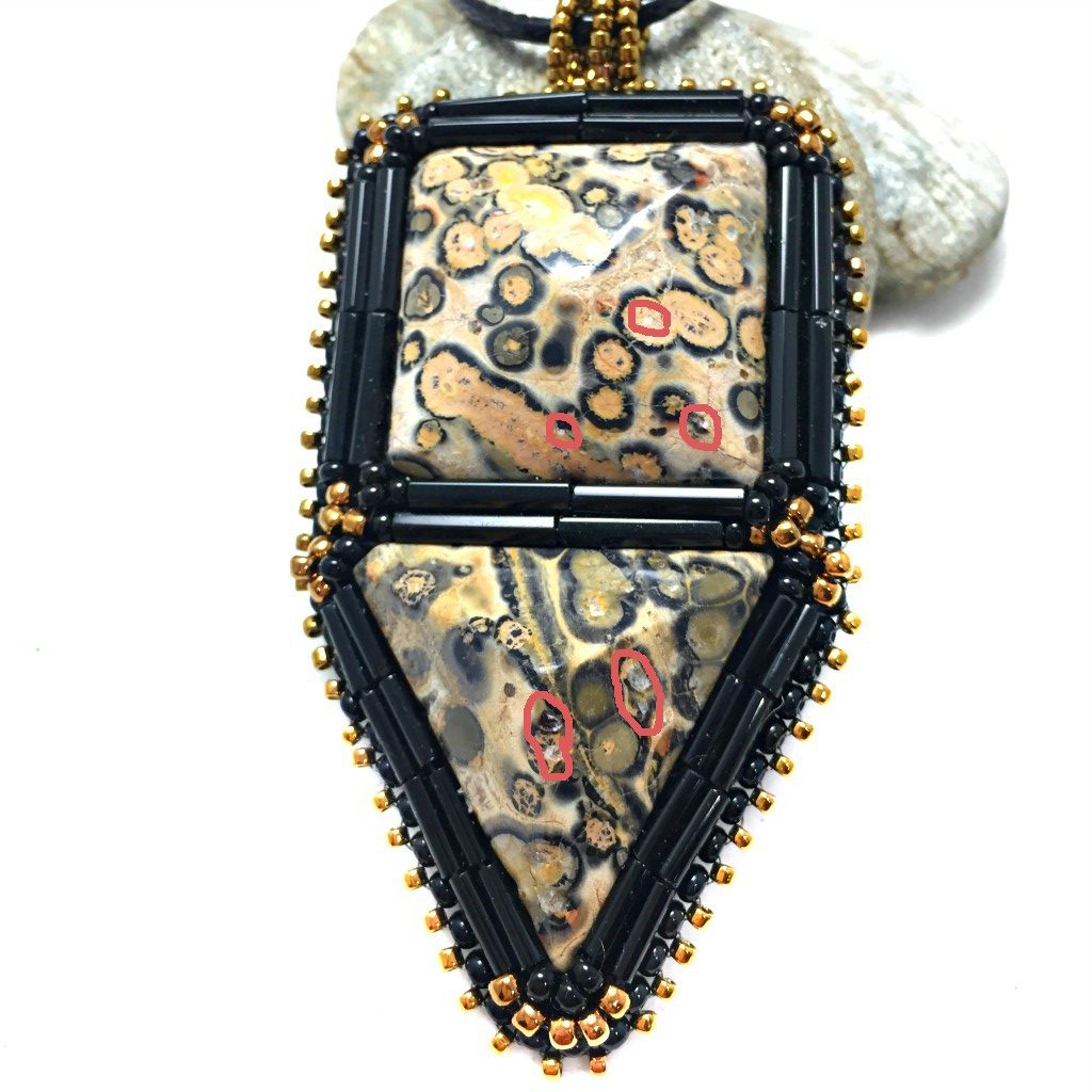 Leopardskin Jasper Statement Necklace