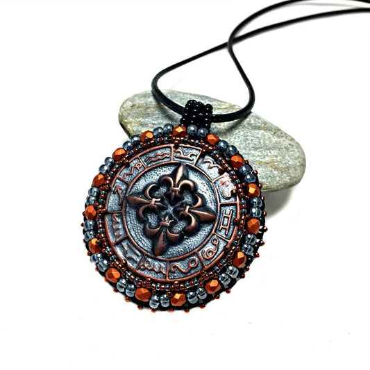 Mayan calendar pendant