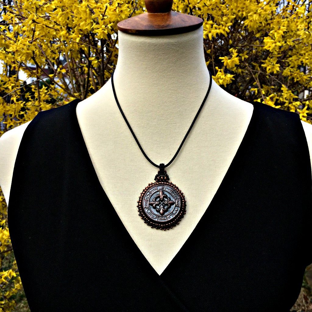 Mayan Astrology Calendar Necklace